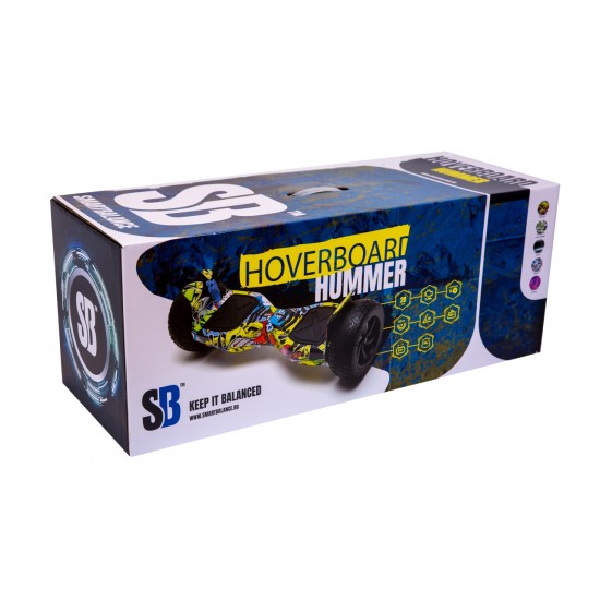 Pachet Hoverboard 8.5 inch cu Scaun cu Suspensii, Hummer HipHop, Autonomie Extinsa si Hoverkart Negru cu Suspensii Duble, Smart Balance 6