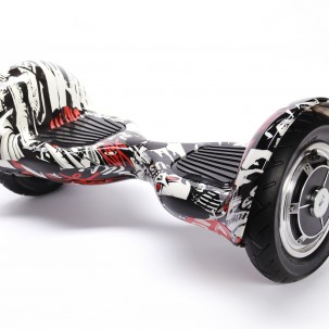 Hoverboard OffRoad cu Boxe Bluetooth, Lumini LED si Auto Balans, roti 10'', 15km Autonomie, Putere 700W, Baterie 4Ah Samsung Cell, Smart Balance OffRoad Last Dead