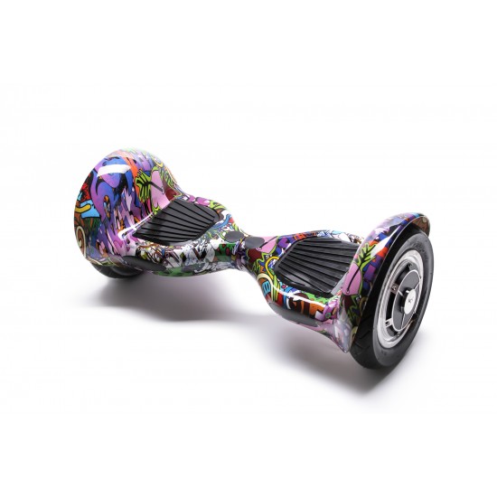 Hoverboard OffRoad cu Boxe Bluetooth, Lumini LED si Auto Balans, roti 10'', 15km Autonomie, Putere 700W, Baterie 4Ah Samsung Cell, Smart Balance OffRoad Multicolor