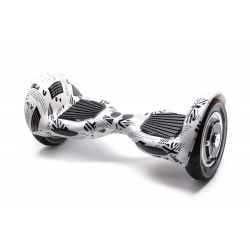 Hoverboard OffRoad cu Boxe Bluetooth, Lumini LED si Auto Balans, roti 10'', 15km Autonomie, Putere 700W, Baterie 4Ah Samsung Cell, Smart Balance OffRoad NewsPaper