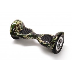 Hoverboard Smart Balance, OffRoad Camouflage, roti 10 inch, Bluetooth, Autobalans, Led Lights, 700W, Baterie cu Celule Samsung