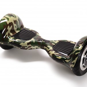 Hoverboard OffRoad cu Boxe Bluetooth, Lumini LED si Auto Balans, roti 10'', 15km Autonomie, Putere 700W, Baterie 4Ah Samsung Cell, Smart Balance OffRoad Camouflage