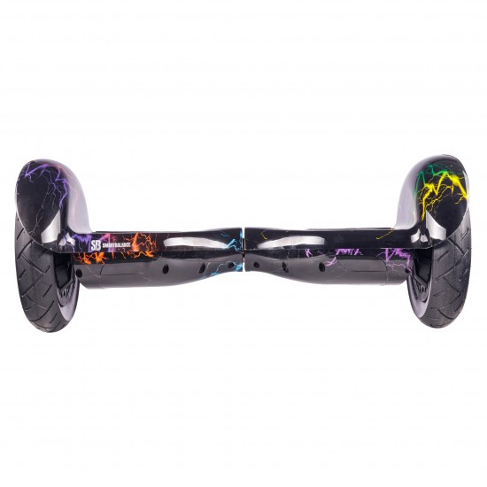 Set Hoverboard 10 inch cu Scaun Standard, Off-Road Thunderstorm, Autonomie Standard si Hoverkart Ergonomic Negru, Smart Balance 6