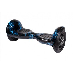 Hoverboard OffRoad cu Boxe Bluetooth, Lumini LED si Auto Balans, roti 10'', 15km Autonomie, Putere 700W, Baterie 4Ah Samsung Cell, Smart Balance OffRoad Thunderstorm