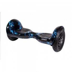 Hoverboard 10 inch OffRoad Thunderstorm Blue autonomie extinsa
