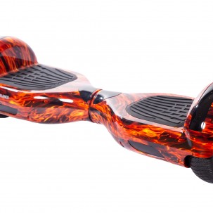 Hoverboard cu Boxe Bluetooth, Lumini LED si Auto Balans, roti 6.5'', 15km Autonomie, Putere 700W, Baterie 4Ah Samsung Cell, Smart Balance Regular Flame