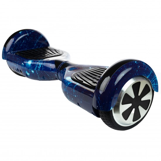 Set Hoverboard cu Scaun, Hoverkart Confort, Boxe Bluetooth, Lumini LED si Auto Balans, roti 6.5'', 15km Autonomie, Putere 700W, Baterie 4Ah Samsung Cell, Smart Balance Regular Galaxy Blue 2