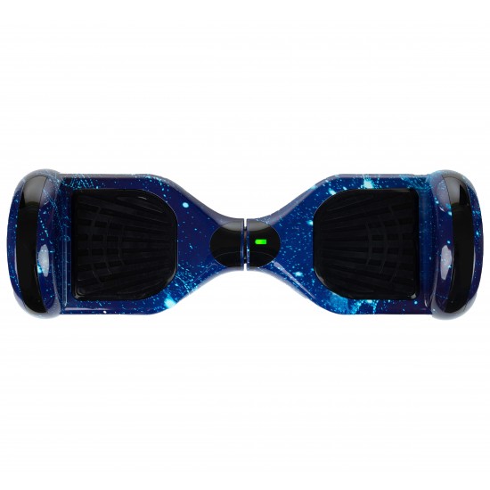 Set Hoverboard cu Scaun, Hoverkart Confort, Boxe Bluetooth, Lumini LED si Auto Balans, roti 6.5'', 15km Autonomie, Putere 700W, Baterie 4Ah Samsung Cell, Smart Balance Regular Galaxy Blue 4