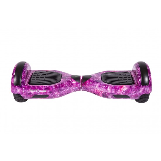 Set Hoverboard cu Scaun, Hoverkart Albastru cu Suspensii Duble, Boxe Bluetooth, Lumini LED si Auto Balans, roti 6.5'', 15km Autonomie, Putere 700W, Baterie 4Ah Samsung Cell, Smart Balance Regular Galaxy Pink 2