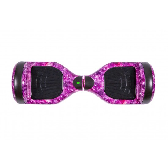 Set Hoverboard cu Scaun, Hoverkart Rosu cu Suspensii Duble, Boxe Bluetooth, Lumini LED si Auto Balans, roti 6.5'', 15km Autonomie, Putere 700W, Baterie 4Ah Samsung Cell, Smart Balance Regular Galaxy Pink 3