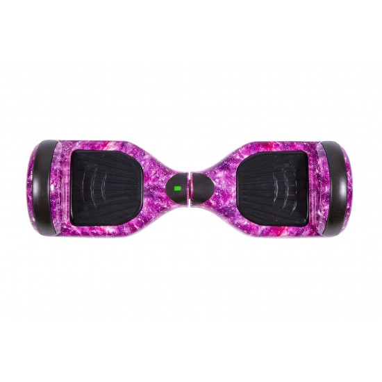 Pachet Hoverboard 6.5 inch cu Scaun cu Suspensii, Regular Galaxy Pink, Autonomie Extinsa si Hoverkart Negru cu Suspensii Duble, Smart Balance 3