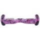 Set Hoverboard cu Scaun, Hoverkart Rosu cu Suspensii Duble, Boxe Bluetooth, Lumini LED si Auto Balans, roti 6.5'', 15km Autonomie, Putere 700W, Baterie 4Ah Samsung Cell, Smart Balance Regular Galaxy pink cu maner 5