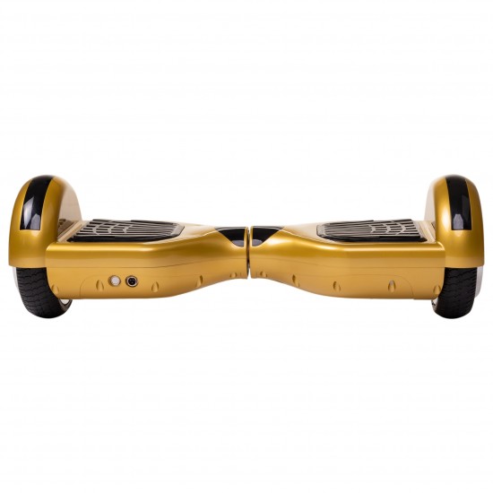 Pachet Hoverboard cu Scaun Smartbalance™, Regular Gold roti 6.5 inch, Bluetooth, Autobalans, LED Lights, 700W + Scaun Hoverboard cu Suspensii Rosu