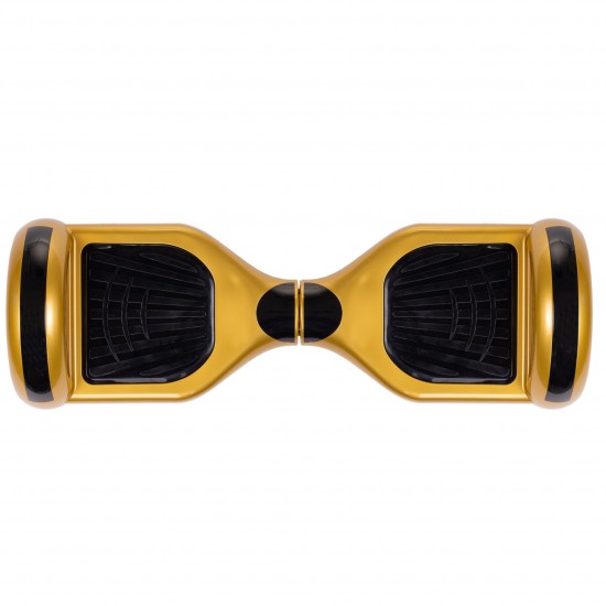 Set Hoverboard cu Scaun, Hoverkart Albastru cu Suspensii Duble, Boxe Bluetooth, Lumini LED si Auto Balans, roti 6.5'', 15km Autonomie, Putere 700W, Baterie 4Ah Samsung Cell, Smart Balance Regular Gold 3