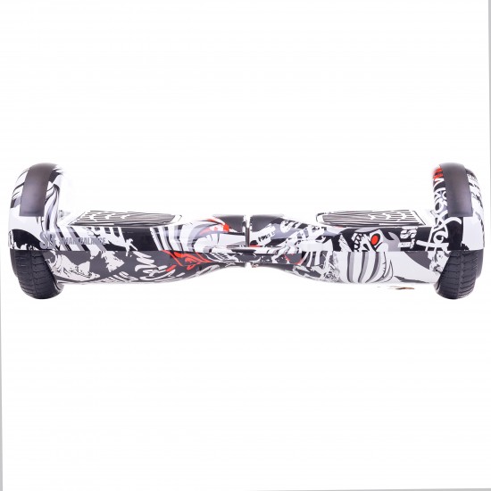 Hoverboard cu Boxe Bluetooth, Lumini LED si Auto Balans, roti 6.5'', 15km Autonomie, Putere 700W, Baterie 4Ah Samsung Cell, Smart Balance Regular Last Dead cu maner 3