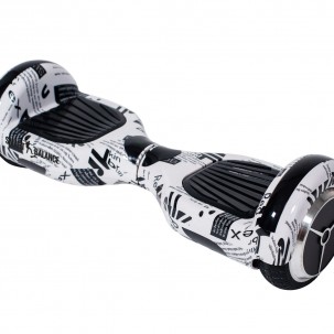 Hoverboard cu Boxe Bluetooth, Lumini LED si Auto Balans, roti 6.5'', 15km Autonomie, Putere 700W, Baterie 4Ah Samsung Cell, Smart Balance Regular NewsPaper
