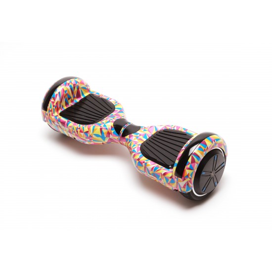 Hoverboard cu Boxe Bluetooth, Lumini LED si Auto Balans, roti 6.5'', 15km Autonomie, Putere 700W, Baterie 4Ah Samsung Cell, Smart Balance Regular Abstract