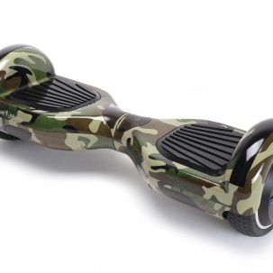 Hoverboard cu Boxe Bluetooth, Lumini LED si Auto Balans, roti 6.5'', 15km Autonomie, Putere 700W, Baterie 4Ah Samsung Cell, Smart Balance Regular Camouflage Green