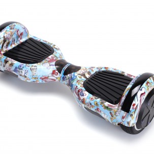 Hoverboard cu Boxe Bluetooth, Lumini LED si Auto Balans, roti 6.5'', 15km Autonomie, Putere 700W, Baterie 4Ah Samsung Cell, Smart Balance Regular Clown