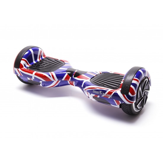 Hoverboard cu Boxe Bluetooth, Lumini LED si Auto Balans, roti 6.5'', 15km Autonomie, Putere 700W, Baterie 4Ah Samsung Cell, Smart Balance Regular England