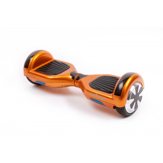 Hoverboard cu Boxe Bluetooth, Lumini LED si Auto Balans, roti 6.5'', 15km Autonomie, Putere 700W, Baterie 4Ah Samsung Cell, Smart Balance Regular Orange