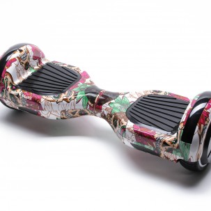 Hoverboard Smart Balance, Regular Skull Color, roti 6.5 inch, Bluetooth, Autobalans, Led Lights, 700W, Baterie cu Celule Samsung