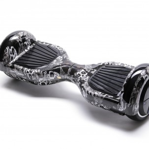 Hoverboard Smart Balance™, Regular SkullHead, roti 6.5 inch, Bluetooth, Autobalans, LED Lights, 700W, Baterie cu Celule Samsung