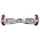 Set Hoverboard cu Scaun, Hoverkart Albastru cu Suspensii Duble, Boxe Bluetooth, Lumini LED si Auto Balans, roti 6.5'', 15km Autonomie, Putere 700W, Baterie 4Ah Samsung Cell, Smart Balance Regular Splash cu maner 3