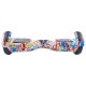 Set Hoverboard cu Scaun, Hoverkart Albastru cu Suspensii Duble, Boxe Bluetooth, Lumini LED si Auto Balans, roti 6.5'', 15km Autonomie, Putere 700W, Baterie 4Ah Samsung Cell, Smart Balance Regular Splash cu maner 6