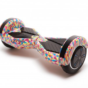 Hoverboard cu Boxe Bluetooth, Lumini LED si Auto Balans, roti 6.5'', 15km Autonomie, Putere 700W, Baterie 4Ah Samsung Cell, Smart Balance Transformers Abstract