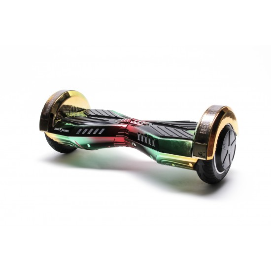 Hoverboard cu Boxe Bluetooth, Lumini LED si Auto Balans, roti 8'', 15km Autonomie, Putere 700W, Baterie 4Ah Samsung Cell, Smart Balance Transformers California 