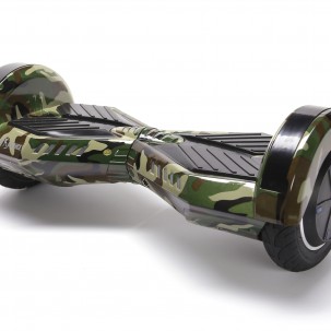 Hoverboard cu Boxe Bluetooth, Lumini LED si Auto Balans, roti 8'', 15km Autonomie, Putere 700W, Baterie 4Ah Samsung Cell, Smart Balance Transformers Camouflage 