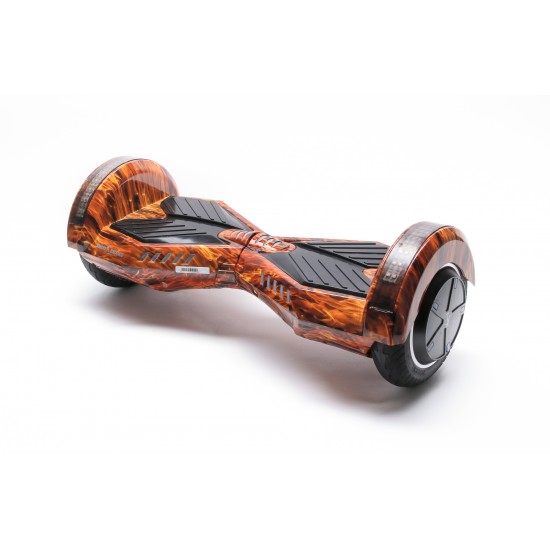 Hoverboard cu Boxe Bluetooth, Lumini LED si Auto Balans, roti 8'', 15km Autonomie, Putere 700W, Baterie 4Ah Samsung Cell, Smart Balance Transformers Flame 