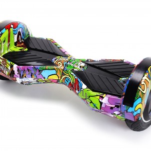 Hoverboard cu Boxe Bluetooth, Lumini LED si Auto Balans, roti 8'', 15km Autonomie, Putere 700W, Baterie 4Ah Samsung Cell, Smart Balance Transformers Multicolor 