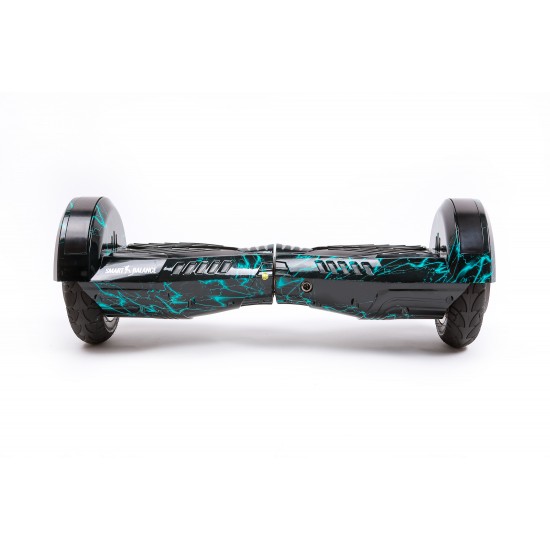 Pachet Hoverboard 8 inch cu Scaun cu Suspensii, Transformers Thunderstorm, Autonomie Standard si Hoverkart Negru cu Suspensii Duble, Smart Balance 4