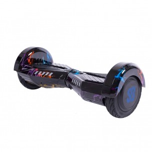 Hoverboard cu Boxe Bluetooth, Lumini LED si Auto Balans, roti 6.5'', 15km Autonomie, Putere 700W, Baterie 4Ah Samsung Cell, Smart Balance Transformers Thunderstorm