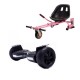 Pachet Hoverboard cu Scaun Smartbalance™, Hummer Black, roti 8.5 inch, Bluetooth, Autobalans, LED Lights, 700W, Baterie cu Celule Samsung + Scaun Hoverboard cu Suspensii Roz Pachet Hoverboard cu Scaun Smartbalance™, Hummer Black, roti 8.5 inch, Bluetooth, Autobalans, LED Lights, 700W, Baterie cu Celule Samsung + Scaun Hoverboard cu Suspensii Roz