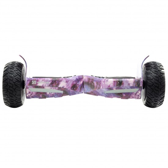 Set Hoverboard All Terrain cu Scaun, Hoverkart Confort, Boxe Bluetooth, Lumini LED si Auto Balans, roti 8.5'', 15km Autonomie, Putere 700W, Baterie 4Ah Samsung Cell, Smart Balance Hummer Galaxy 5