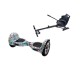 Set Hoverboard OffRoad cu Scaun, Hoverkart Ergonomic, Boxe Bluetooth, Lumini LED si Auto Balans, roti 10'', 15km Autonomie, Putere 700W, Baterie 4Ah Samsung Cell, Smart Balance OffRoad Clown 2