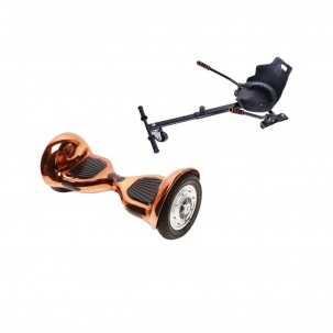 Pachet Hoverboard cu Scaun Smartbalance™, OffRoad Iron, roti 10 inch, Bluetooth, Autobalans, LED Lights, 700W, Baterie cu Celule Samsung + Scaun Hoverboard