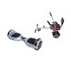 Set Hoverboard cu Scaun, Hoverkart Confort, Boxe Bluetooth, Lumini LED si Auto Balans, roti 6.5'', 15km Autonomie, Putere 700W, Baterie 4Ah Samsung Cell, Smart Balance Regular Clown 2