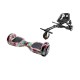 Pachet Hoverboard cu Scaun Smartbalance™, Regular Skull Color, roti 6.5 inch, Bluetooth, Autobalans, LED Lights, 700W, Baterie cu Celule Samsung + Scaun Hoverboard cu Suspensii Negru  2