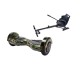 Set Hoverboard cu Scaun, Hoverkart Ergonomic, Boxe Bluetooth, Lumini LED si Auto Balans, roti 8'', 15km Autonomie, Putere 700W, Baterie 4Ah Samsung Cell, Smart Balance Transformers Camouflage  2