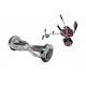 Set Hoverboard cu Scaun, Hoverkart Confort, Boxe Bluetooth, Lumini LED si Auto Balans, roti 8'', 15km Autonomie, Putere 700W, Baterie 4Ah Samsung Cell, Smart Balance Transformers Clown  2