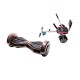 Set Hoverboard cu Scaun, Hoverkart Confort, Boxe Bluetooth, Lumini LED si Auto Balans, roti 6.5'', 15km Autonomie, Putere 700W, Baterie 4Ah Samsung Cell, Smart Balance Transformers Iron 2