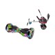 Set Hoverboard cu Scaun, Hoverkart Confort, Boxe Bluetooth, Lumini LED si Auto Balans, roti 6.5'', 15km Autonomie, Putere 700W, Baterie 4Ah Samsung Cell, Smart Balance Transformers Multicolor 2