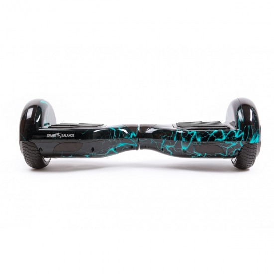 Pachet Hoverboard 6.5 inch cu Scaun Confort, Regular Thunderstorm PRO, Autonomie Extinsa si Hoverkart cu Burete Alb, Smart Balance 3