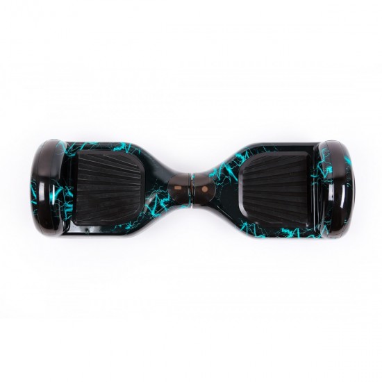 Pachet Hoverboard 6.5 inch cu Scaun Confort, Regular Thunderstorm PRO, Autonomie Extinsa si Hoverkart cu Burete Alb, Smart Balance 4