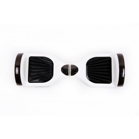 Pachet Hoverboard 6.5 inch cu Scaun Confort, Regular White Pearl PRO, Autonomie Extinsa si Hoverkart cu Burete Alb, Smart Balance 4