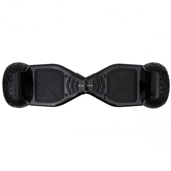 Pachet Hoverboard 8.5 inch cu Scaun Confort, Hummer Black PRO, Autonomie Standard si Hoverkart cu Burete Alb, Smart Balance 5